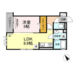 フローラ下祗園駅前の物件間取画像